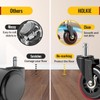 HOLKIE Gaming Chair Wheels - Silent Roller Blade Casters for
