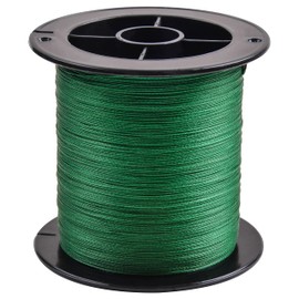 Braided Fishing Line 4 Strands 10lb-133lb PE Line Super Strong Multifilament Green Fishing Braided Line 110yards-1100yards Abrasion Resistant Saltwater Fishing Line (300M, 0.14mm-15lb-328yds)