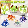 16 Pcs 3D Printed Frog Fridge Magnets, Articulated Movable Joints