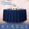 Pesonlook 10 Pack Navy Blue Round Tablecloth 120 Inch, Waterproof