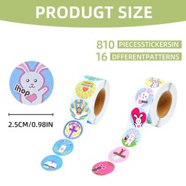 1000 Pcs Christian Religious Stickers for Kids, Christian Scripture Stickers, Jesus Water Bottle Stickers for Kids, Inspirational Christian Faith Stickers for Adults Decals for Easter Decor (2 Styles)