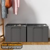 SpaceAid Shoe Organizer for Closet, 2 Pack Foldable Shoe Storage