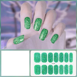 5 Sheet Full Self Adhesive Nail Polish Stickers,St Patrick's Women Girls Nail Stickers Waterproof Nail Stickers DIY Nail Art Decoration (Black)