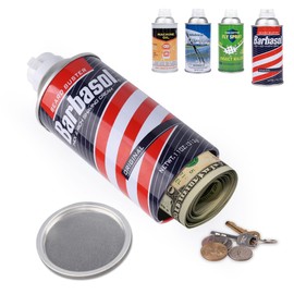 Diversion Safe Fack Can with Secret Compartment- Large Capacity Hidden Storage for Cash, Jewelry and Valuables (Red and Blue)