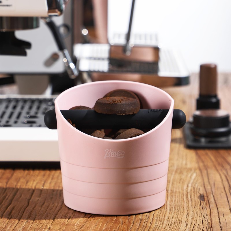 Large Espresso Knock Box, 1.2L Coffee Ground Knock Box,Shock-Absorbent Barista