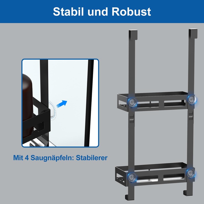 Diwoker Shower Shelf for Hanging - Shower Shelf No Drilling