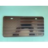 Embossed Black American Flag License Plate Frame Premium Quality Thick