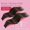 Moresoo Tape-In Extensions, Real Hair, Brown Hair Extensions, Invisible Remy