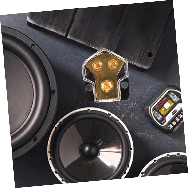 TEHAUX Car Audio Ground Distribution Block Power Splitter in Out