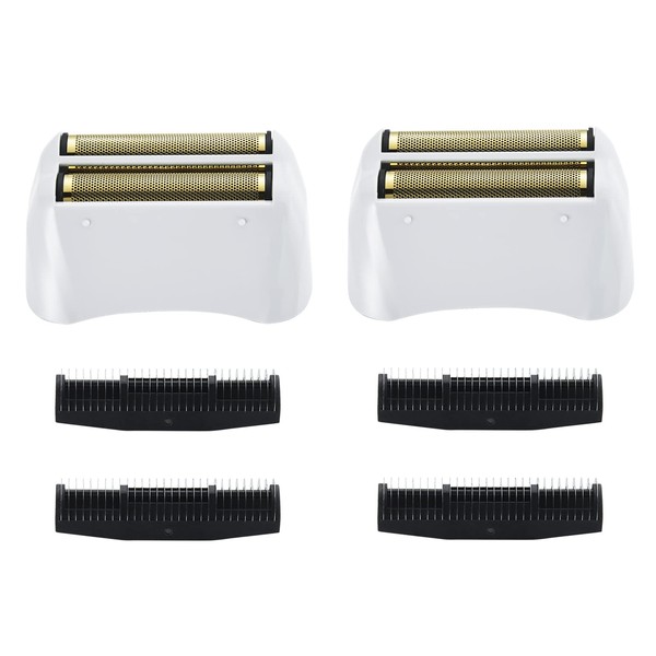 Paquete de 2 cortadores de papel de repuesto para afeitadora profesional compatibles con cabezales de repuesto Andis 17155 Pro, color dorado