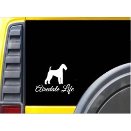EZSTIK Airedale Life Sticker k697 6 inch terrier dog decal