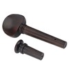 1Set Ebony Wood Violin Parts 4/4 Fittings Chinrest Pegs Tailpiece