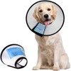 Supet Dog Cone Collar Adjustable After Surgery, Comfortable Pet Recovery