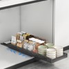 Enskatec Expandable Pots and Pans Organizer Under Cabinet, Sliding Pot