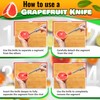 Reluen Stainless Steel Grapefruit Knife Curved Knife - Grapefruit Knife