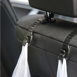 Car Bag Hook Multi-purpose Holder Rear Seat Black 2P / 차량용 가방걸이 다용도홀더 뒷자석 검정색 2P