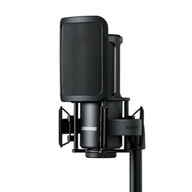 Shure SM4 - Kit de micrófono de grabación de Estudio, micrófono de Condensador XLR, construcción Totalmente metálica, Incluye Filtro magnético