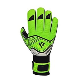 Vizari Zubiza F.P. Goalkeeper Glove with Finger Protection for Kids and Adults (Green/Black Size 7)