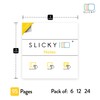 Slicky Notes 123987 Reusable Double Sided Notes: 3x3 Inch Glue