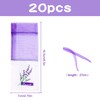 20PCS Lavender Sachets Empty Scent Sachets Dried Lavender Flowers Purple