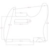 Dopro 5 Holes Vintage Telecaster Pickguard for USA/Mexican FD Telecaster
