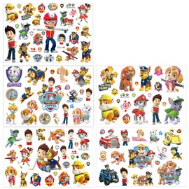 Lanseede Temporäre Tattoo Set Kinder Tattoos,100+ pcs 5 Blätter Kindertattoos Aufkleber Stickers für Geschenktüten Kindergeburtstag Mitgebsel Mädchen Jungen……