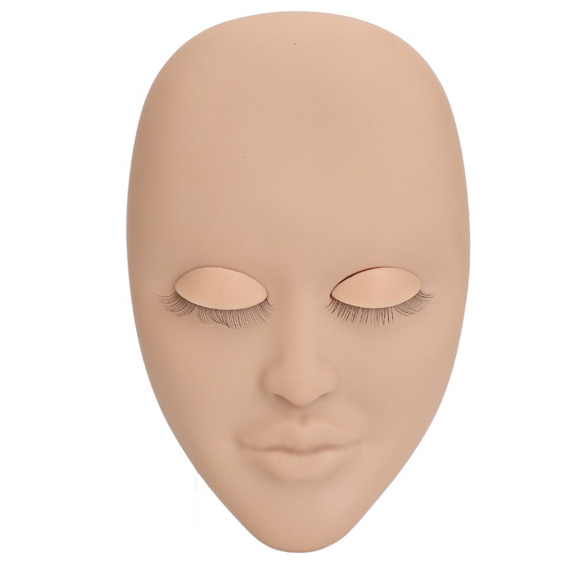 Eyelash Extension Face Mannequin 3 Pairs Removable Eyelids Single Layer