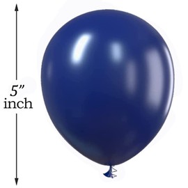 Navy Blue Balloons - 5inch Dark Blue Party Balloons for Birthday, Bridal Shower & Christmas - 30 Pack