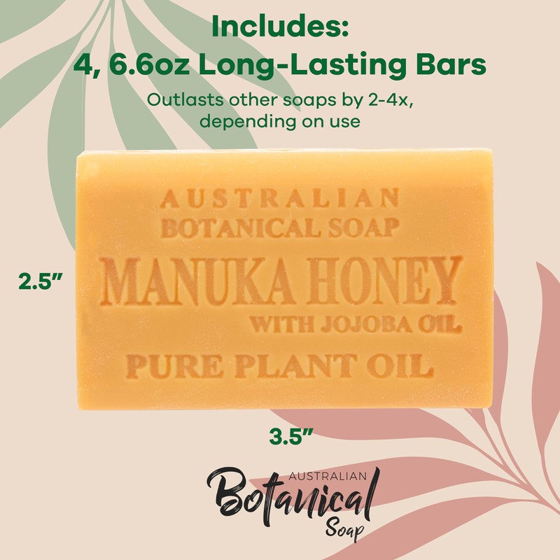 Australian Botanical Soap Manuka Honey with Jojoba Oil 6.6 OZ