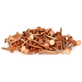 YuJingKey 1 Inch Copper Nails, 125Pcs, 99.9% Pure Copper Nail for Roofing Finish, Furniture, Boat, Stump Remover, Industry, DIY