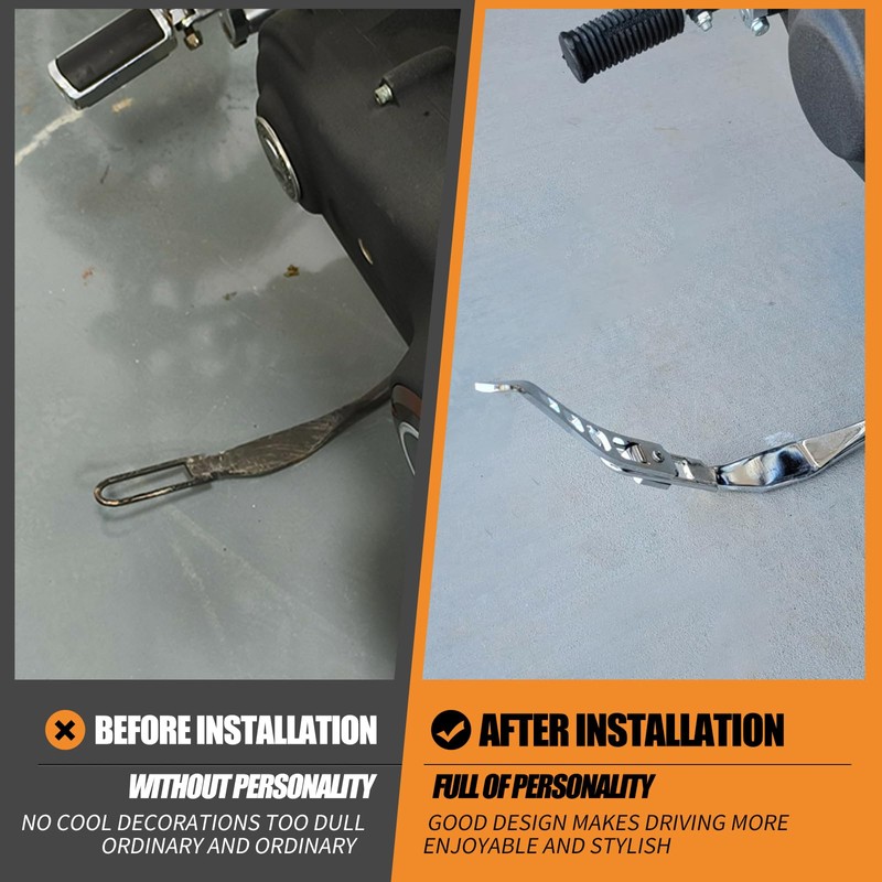 HCmotorku Motorcycle Kickstand Extension Kit Fit For Harley Dyna Street