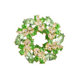 Bauhinia Flower Brooches Pin Badge Crystal Flower Brooch Memorabilia Decorations Jewelry for Women Girls