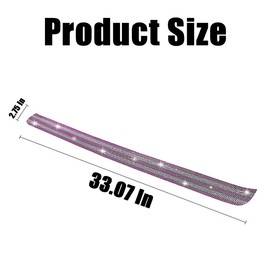 AICEL Car Rear Bumper Protector, Anti-Scratch Trunk Door Entry Guards, Bling Crystal Anti-Collision Adhesive Sticker, Universal Auto Exterior Accessories for Most Cars, SUVs