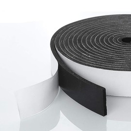 Foam Insulation Tape self Adhesive,1In x 2/5In x 16Ft Weather Stripping for Doors and Windows,Sound Proof soundproofing Door Seal,Weatherstrip,Pipe Cooling, Air Conditioning Seal Strip