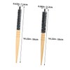SAFIGLE 2Pcs Wooden Roll Hair Brush Blow Drying Static Hairbrush