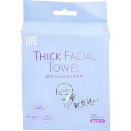 Life Thick Facial Towels, Thick Type, Pack of 25