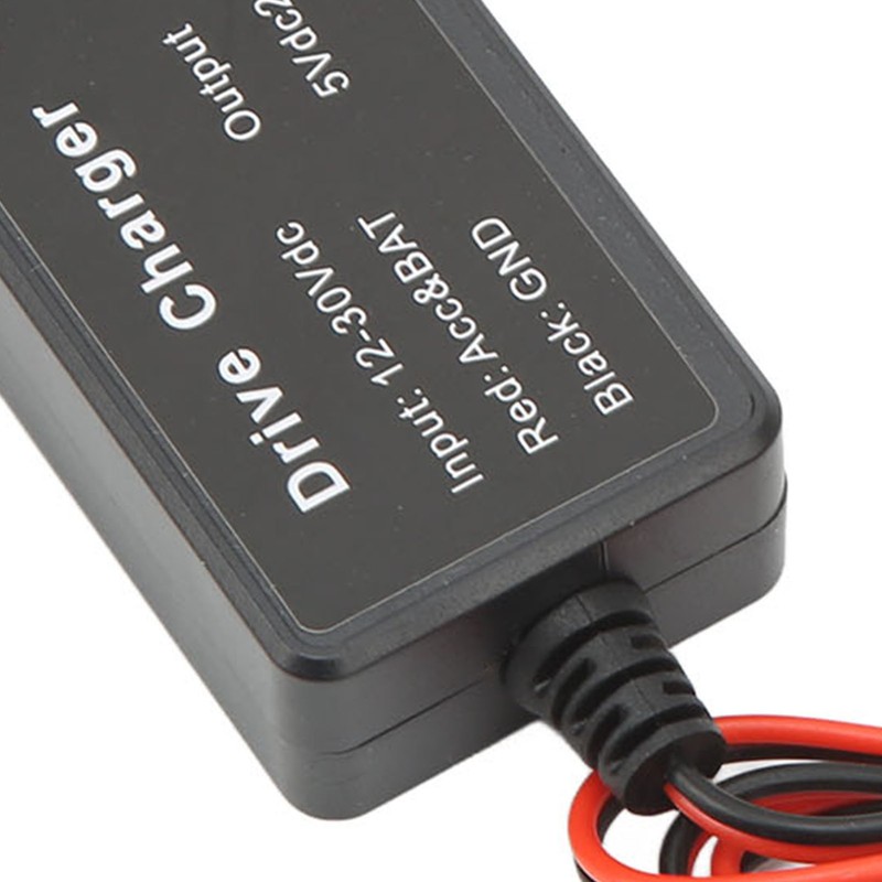 Dash Cam Hardwire Kit MINI USB Adapter High Security 12V‑30V