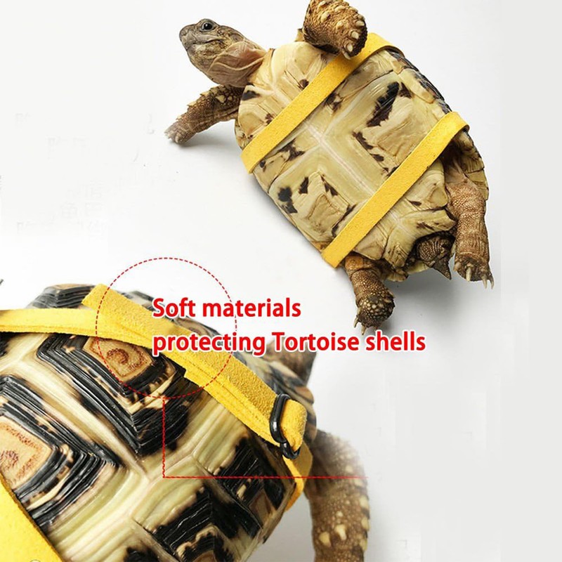 HOKABLE Pet Turtle Leather Harness & Leash - Adjustable Control