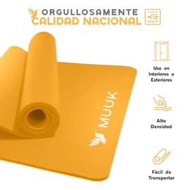 Tapete de Yoga Firme 8mm Antideslizante con Correa | 150x59 cm, Resistente al Agua, Hecho en México | Ideal para Yoga, Pilates y Estiramientos en Casa