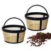 2 Piezas Filtro para Cafetera, Inoxidable de Plástico Filtro de