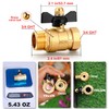 YELUN Garden Hose Brass Shut Off Valve Full Flow, No