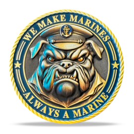 RYUKENLM US Marine Corps Challenge Coin Military Challenge Coins Marine Corps Graduation Token Gift for USMC Navy Veteran