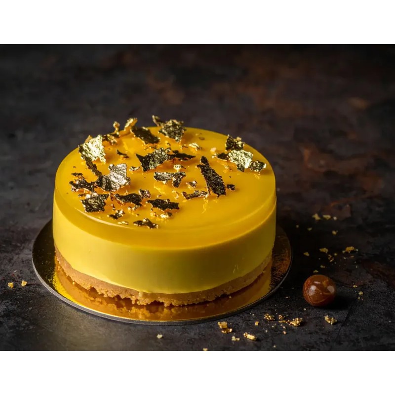 Hojuela De Oro Imitación Comestible 2g Para Decoración Oro