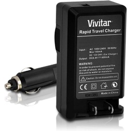 Vivitar LP-E8 Battery and Charger Kit for CANON REBEL T5i T4i T3i T2i, EOS 700D 650D 600D 550D DSLR Bundle with 2 Vivitar Rechargeable 1300mAh Li-ion Batteries, AC/DC Vivitar Travel Charger, MagicFiber Lens Cleaning Kit