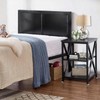 TooCust Square End Table with Storage Shelf, 16" D X