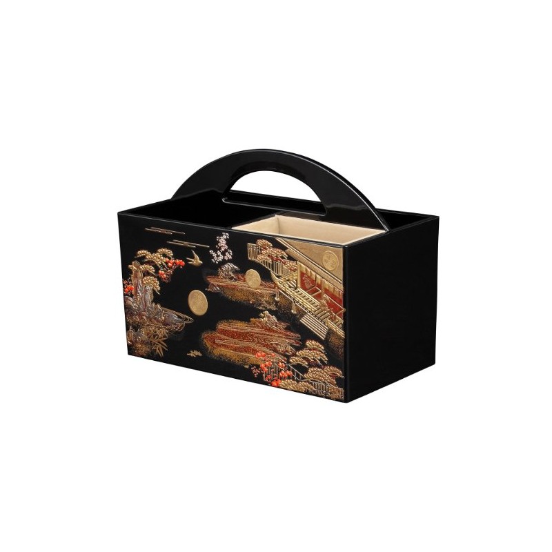 Maeju Lacquerware Hatsune Remote Control Box (B) 6V-342