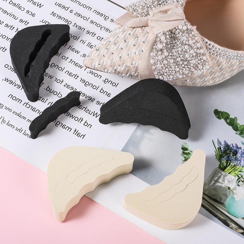 4 Pairs Shoe Filler Inserts, Adjustable Toe Inserts for Shoes