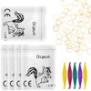 INGJIA Orthodontic Braces with 5 Placements, 500 Pieces Orthodontic Elastic