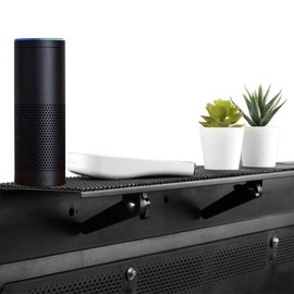 Bracwiser No Drill TV Top Shelf 24 inch Wide Monitor Top Mounting Bracket Platform Holds Speaker, AV Receiver, Media Box, Game Console and More