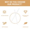 SOIMISS 50pcs Earring Post Sleeves Earring Sleeves for Sensitive Ears